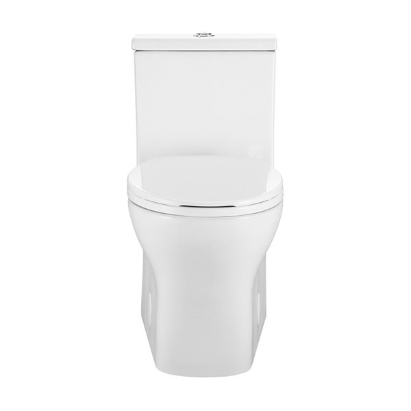 Swiss Madison Interlaken III White Dual One-Piece Elongated 16.5-in H Toilet Bowl