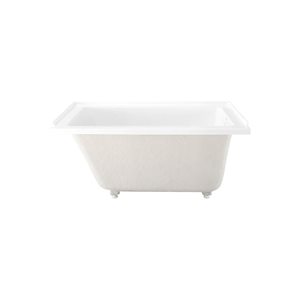 Swiss Madison Lausanne 48 W x 32-in L Glossy White Acrylic Alcove Right Drain Bathtub