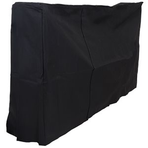 Sunnydaze Decor 45 H x 22 L x 72-in W Black Plastic Firewood Log Rack Cover