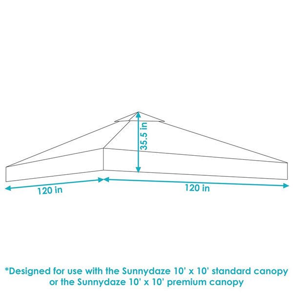 Sunnydaze Decor 10 x 10-ft Red Premium Pop-Up Canopy Shade w/ Vent