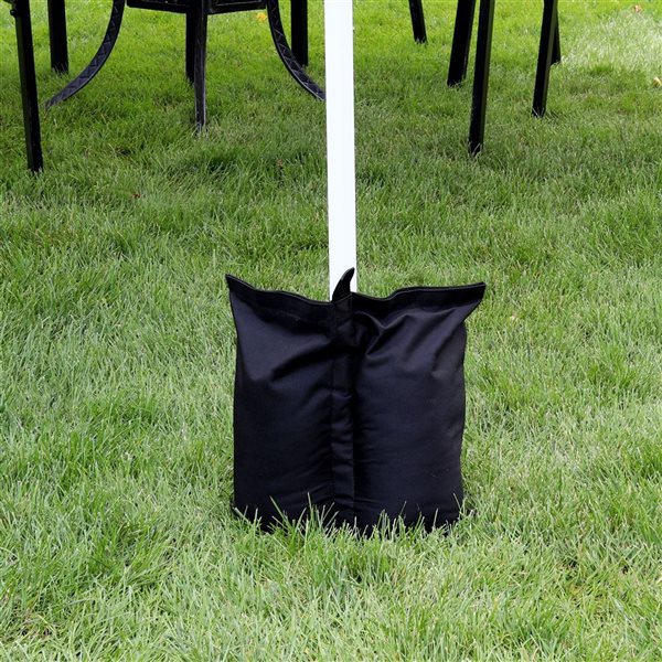 Sunnydaze Decor 4-Pack Black Polyester Sandbag Canopy Weights