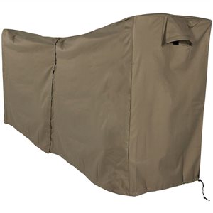 Sunnydaze Decor 42 H x 24 L x 96-in W Brown Plastic Firewood Log Rack Cover