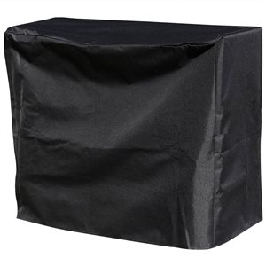 Sunnydaze Decor 19 H x 22 L x 25-in W Black Plastic Firewood Log Rack Cover