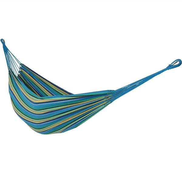 Sunnydaze Decor Green 2-Person Woven Brazilian Hammock