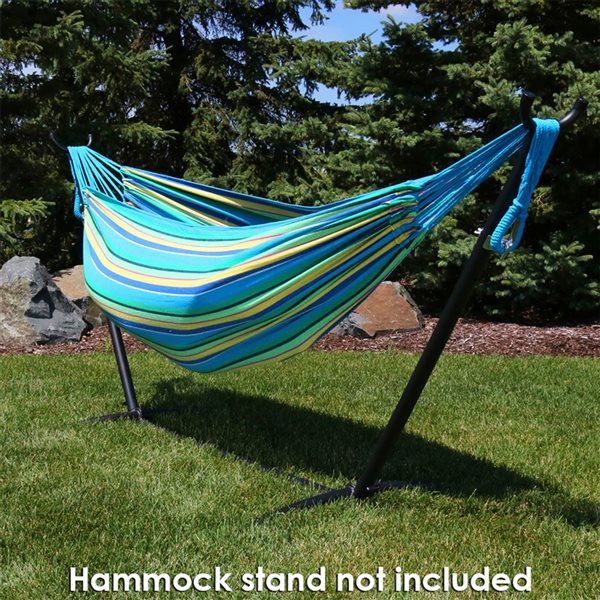 Sunnydaze Decor Green 2-Person Woven Brazilian Hammock