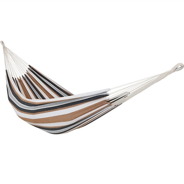 Sunnydaze Decor Light Brown Woven 2-Person Brazilian Hammock