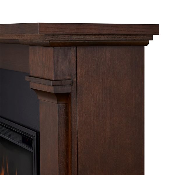 Real Flame Callaway 63-in Grand Electric Fireplace - Chestnut Oak