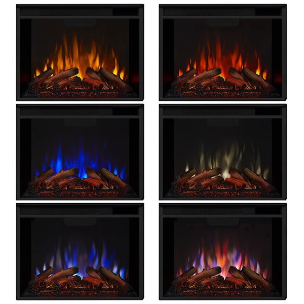 Real Flame Callaway 63-in Grand Electric Fireplace - Chestnut Oak