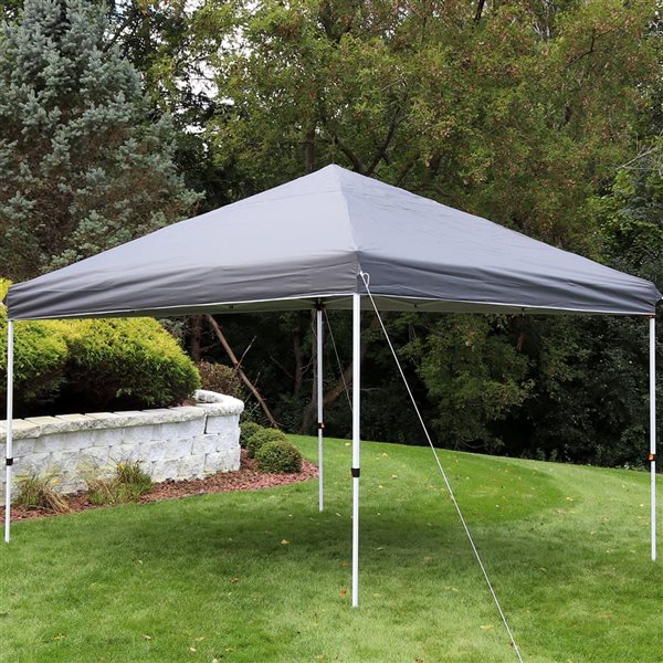 Sunnydaze Decor 12 x 12-ft Grey Standard Pop-Up Canopy Shade