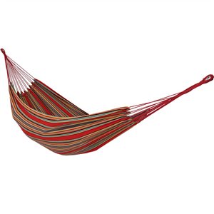 Sunnydaze Decor Red 2-Person Woven Hammock w/ Carrying Case