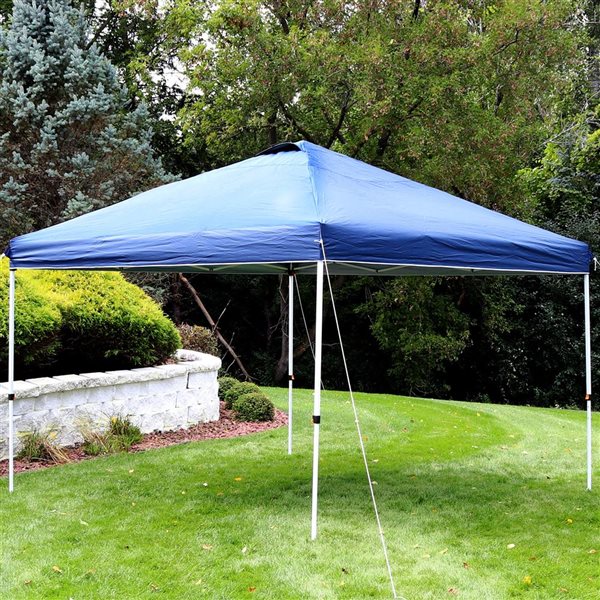 Sunnydaze Decor 12 x 12-ft Blue Premium Pop-Up Canopy Shade w/ Vent