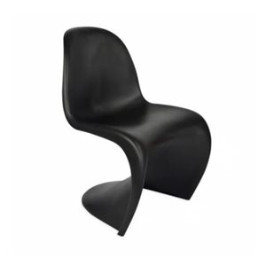 Plata Import Penton Matte Black Plastic Moulded Modern Dining Side Chair