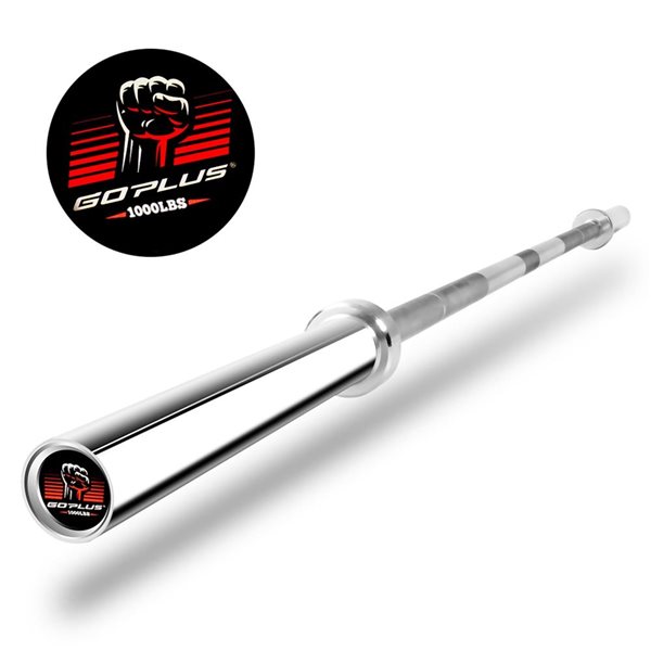 Costway 1000 lb 7-in Olympic Chromed Weight Bar