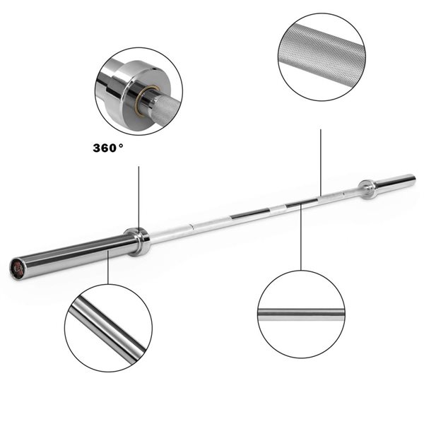 Costway 1000 lb 7-in Olympic Chromed Weight Bar