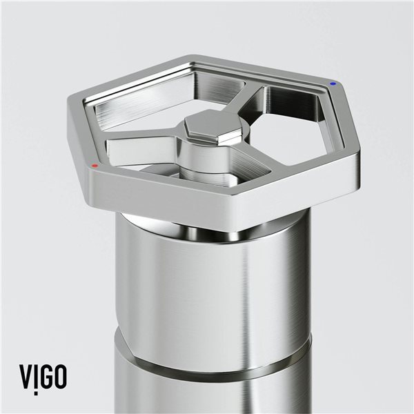 VIGO Ruxton 12-in Brushed Nickel Single Handle Single Hole Bathroom Vessel Faucet