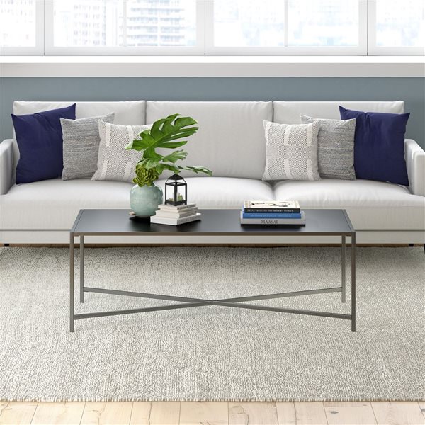 Hailey Home Henley Grey Metal Coffee Table