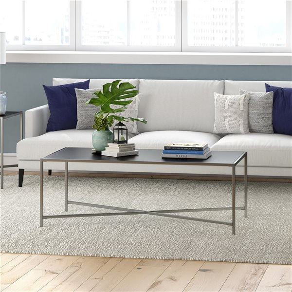 Hailey Home Henley Grey Metal Coffee Table