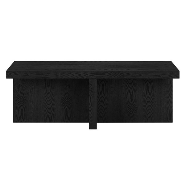 Hailey Home Elna Black Grain Composite Coffee Table