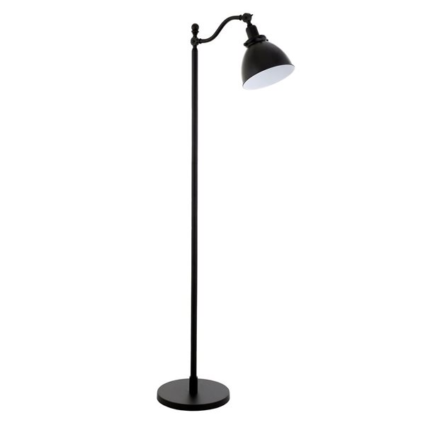 Hailey Home Beverly 65-in H Black Floor Lamp w/ Metal Shade