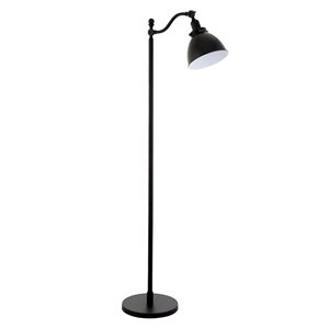 Hailey Home Beverly 65-in H Black Floor Lamp w/ Metal Shade