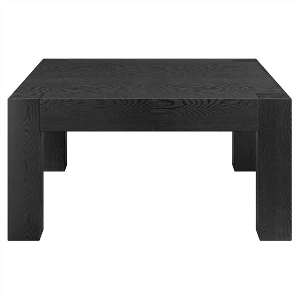 Hailey Home Langston Black Grain Square Composite Coffee Table