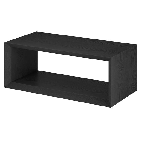 Hailey Home Osmond Black Grain Composite Coffee Table