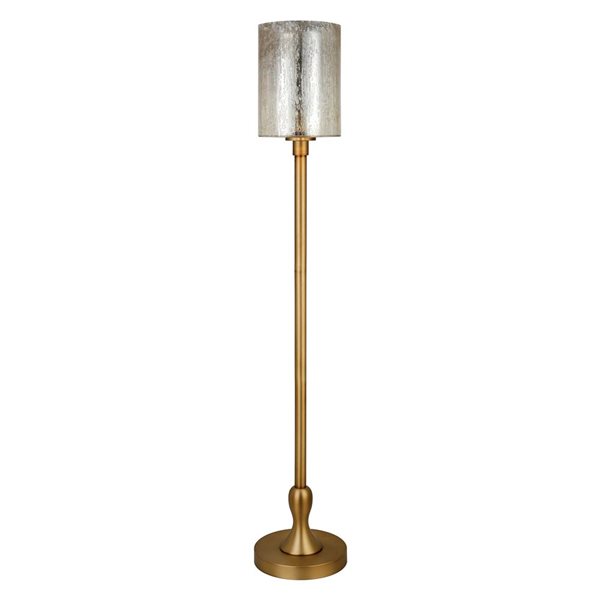 Hailey Home Numit 68-in H Brass Floor Lamp w/ Mercury Glass Shade