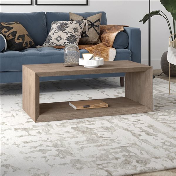 Hailey Home Osmond Grey Oak Composite Coffee Table