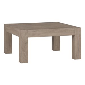 Hailey Home Langston Grey Oak Square Composite Coffee Table