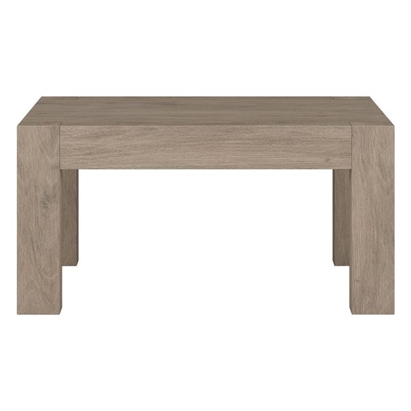 Table basse carrée Langston de Hailey Home gris chêne en composite