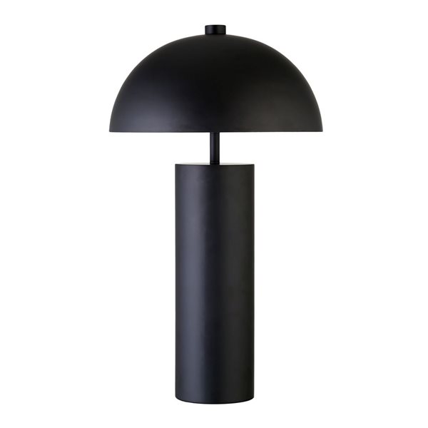 Hailey Home York 27-in H Blackened Bronze Table Lamp with Metal Shade