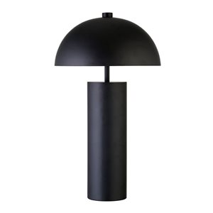 Hailey Home York 27-in H Blackened Bronze Table Lamp with Metal Shade