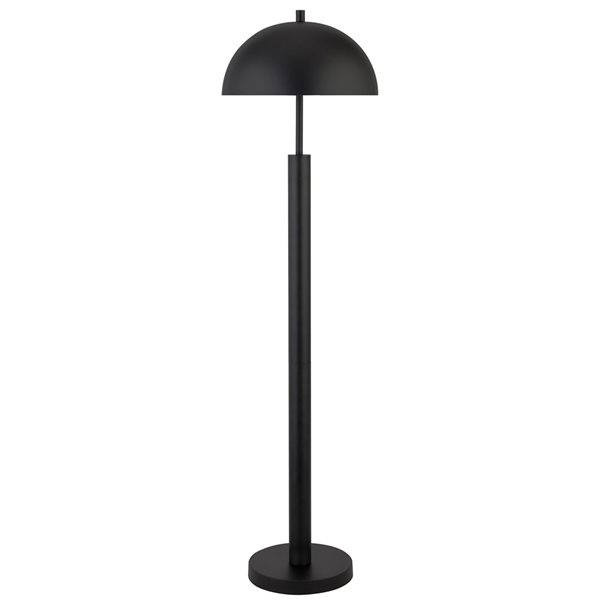 Hailey Home York 58-in H Black Floor Lamp w/ Metal Shade