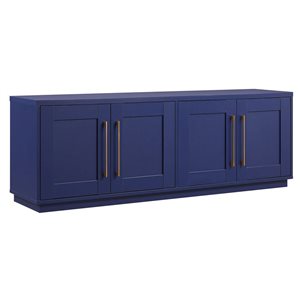 Hailey Home Tillman Dark Blue TV Stand for TVs up to 75-in