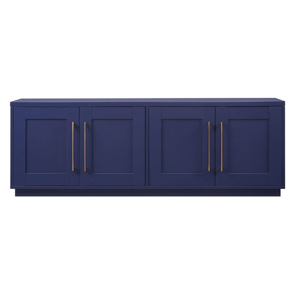 Hailey Home Tillman Dark Blue TV Stand for TVs up to 75-in