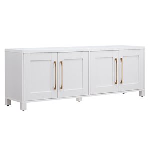 Hailey Home Chabot White TV Stand for TVs up to 75-in