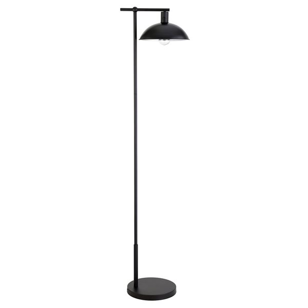 Hailey Home Conan 68-in H Black Floor Lamp w/ Metal Shade