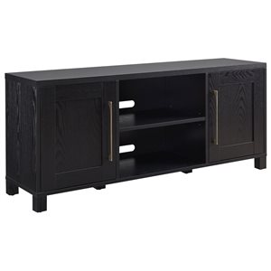 Hailey Home Chabot Black Grain TV Stand for TVs up to 65-in