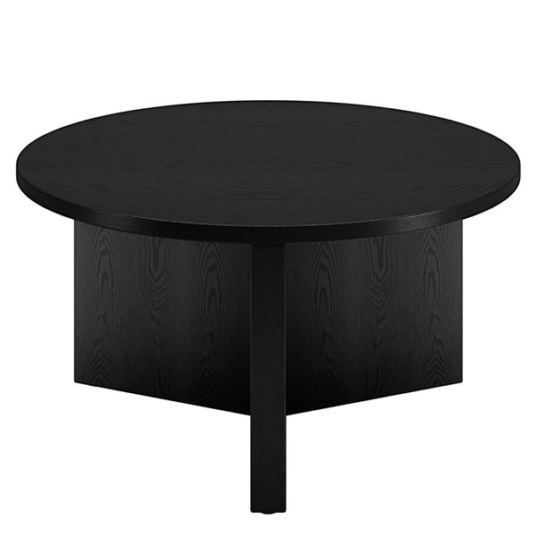 Table basse ronde Anders de Hailey Home noir en composite