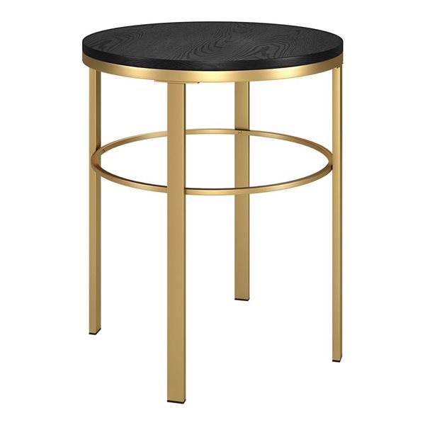 Hailey Home Gaia Brass Composite Round End Table