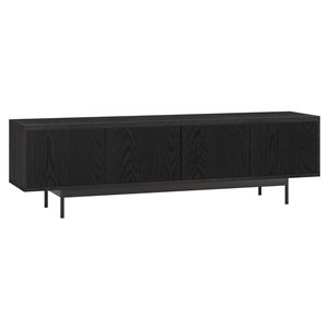 Hailey Home Whitman Black Grain TV Stand for TVs up to 75-in