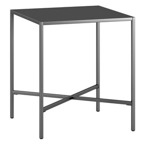 Hailey Home Henley Grey Metal Square End Table