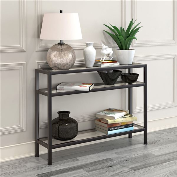Bronze console table with drawers discount