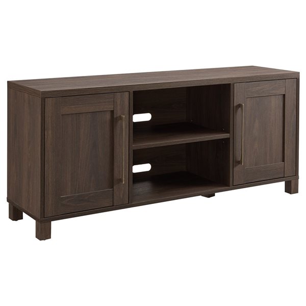 Hailey Home Chabot Brown TV Stand for TVs up to 65-in