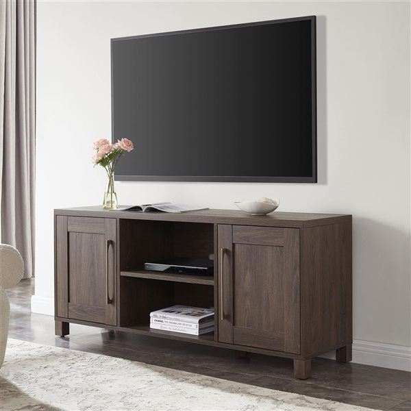 Hailey Home Chabot Brown TV Stand for TVs up to 65-in