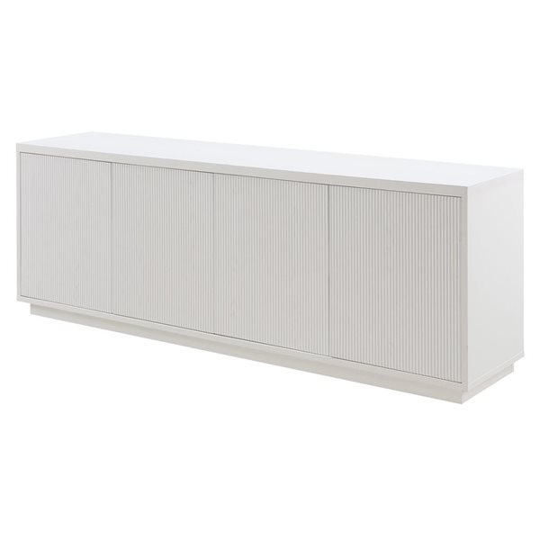 Hailey Home Hanson White TV Stand for TVs up to 75-in