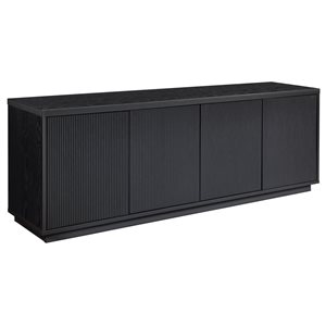 Hailey Home Hanson Black Grain TV Stand for TVs up to 75-in