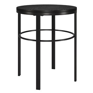 Hailey Home Gaia Black Composite Round End Table