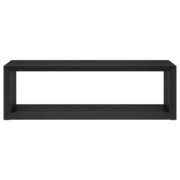 Hailey Home Osmond Large Black Grain Composite Coffee Table