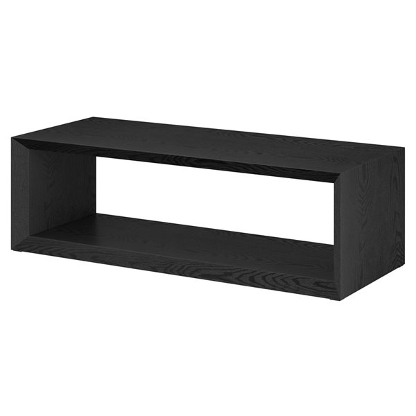 Hailey Home Osmond Large Black Grain Composite Coffee Table